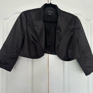 White House Black Market Black Blazer Cropped